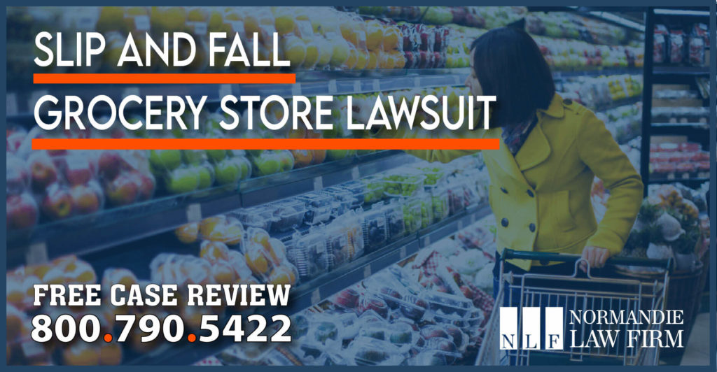 Fall Grocery Store Lawyer slip and fall accident incident attorney lawsuit