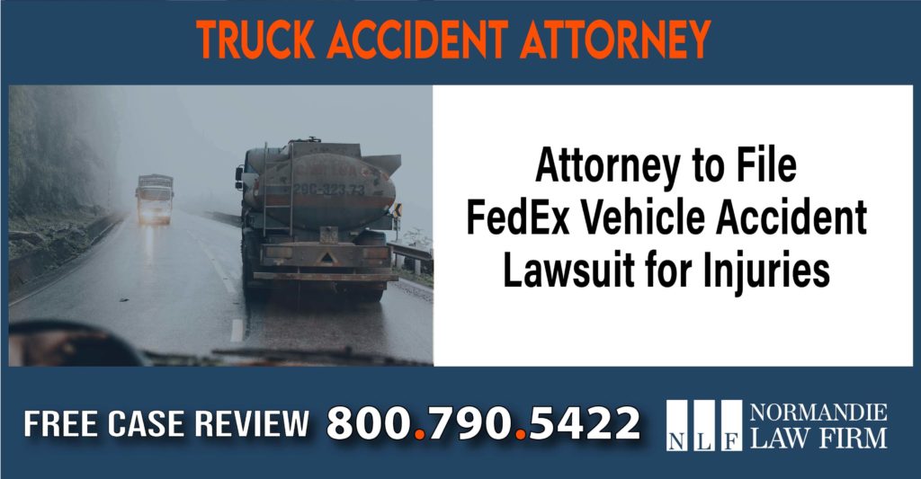 Attorney to File FedEx Vehicle Accident Lawsuit for Injuries sue liability attorney compensation liability