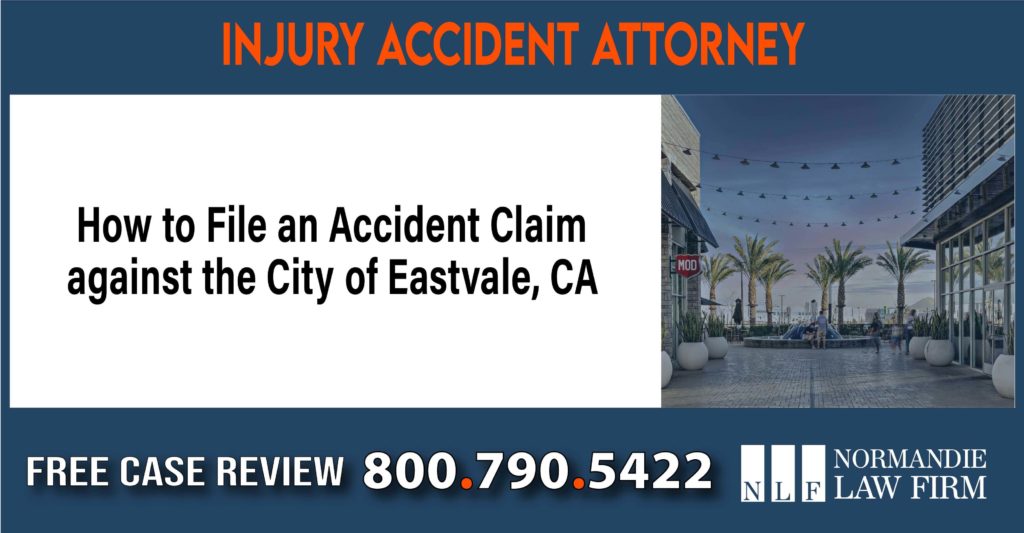 How to File an Accident Claim against the City of Eastvale CA sue liability lawyer compensation incident