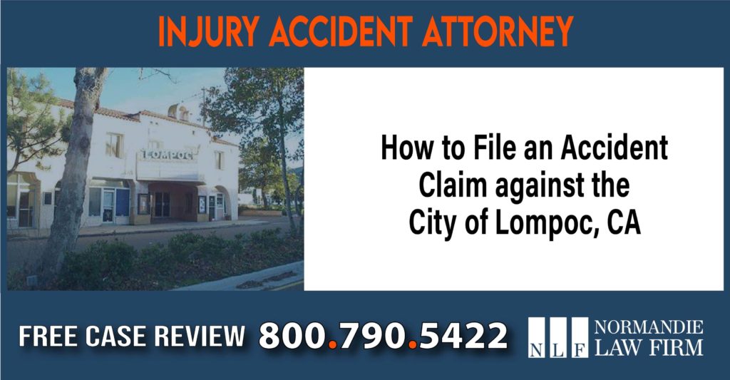 How to File an Accident Claim against the City of Lompoc, CA