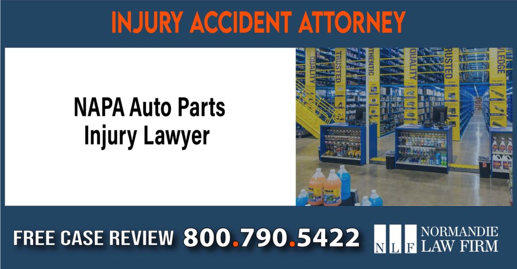 NAPA Auto Parts Injury Lawyer sue liability compensation incident