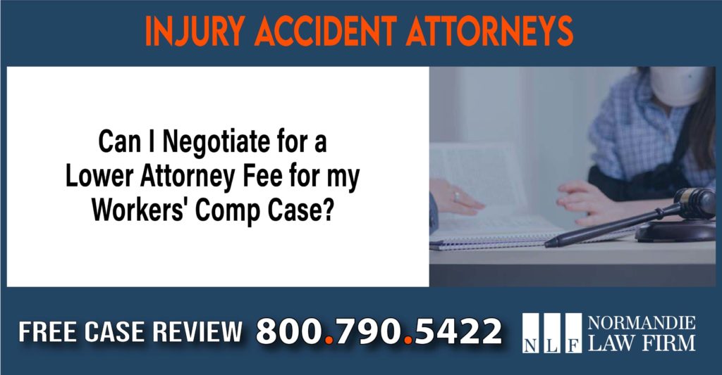 Can I Negotiate for a Lower Attorney Fee for my Workers Comp Case sue liability lawyer