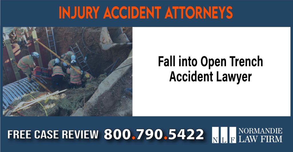 Fall into Open Trench Accident Lawyer - Personal Injury and Workplace Accident Cases