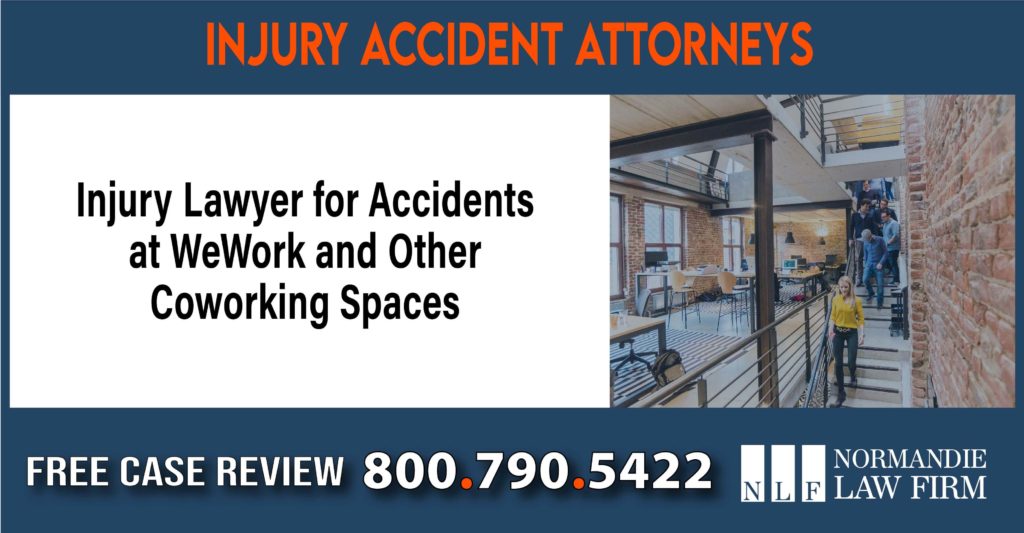 Injury Lawyer for Accidents at WeWork and Other Coworking Spaces sue liability lawyer attorney