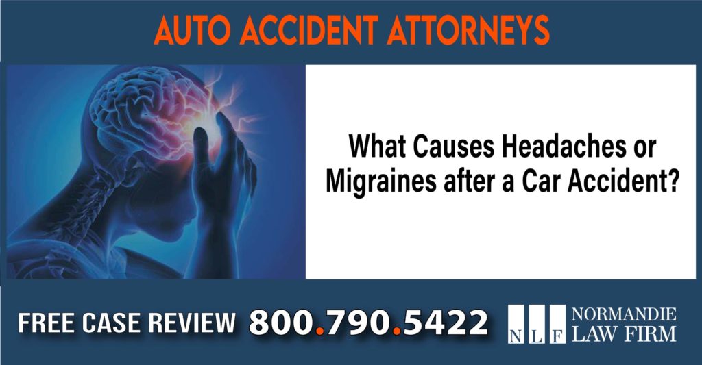 What Causes Headaches or Migraines after a Car Accident sue liability lawyer attorney compensation