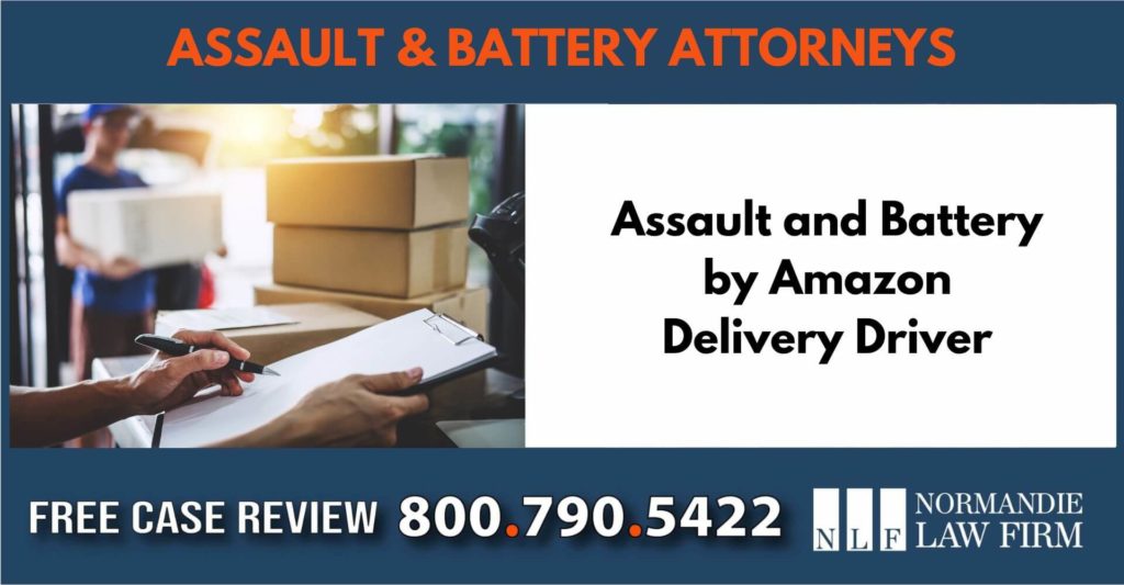 Assault and Battery by Amazon Delivery Driver sue attorney lawyer compensation