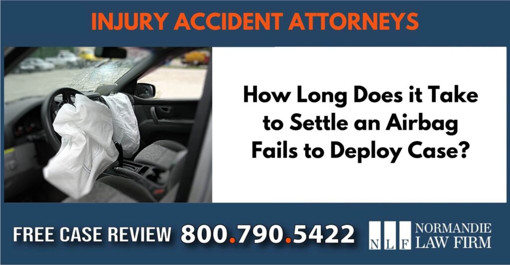 How Long Does it Take to Settle an Airbag Fails to Deploy Case attorney lawyer compensation