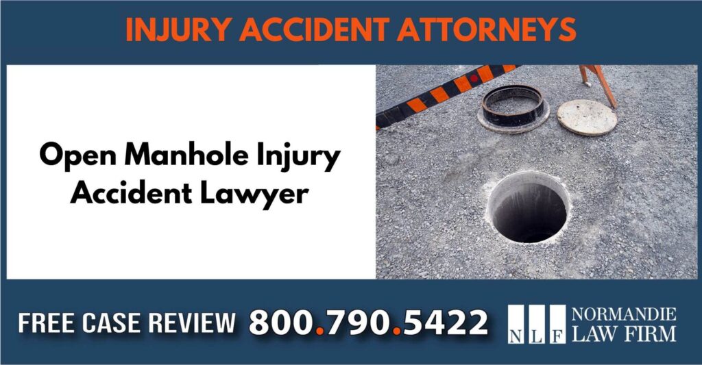 Open Manhole Injury Accident Lawyer attorney lawyer compensation sue