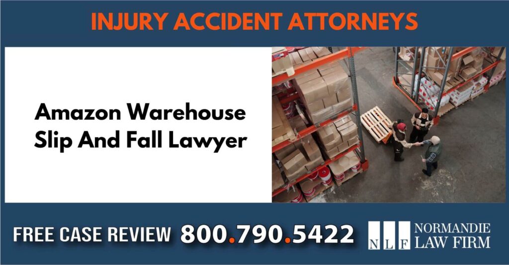 Amazon warehouse incident slip and fall liability lawyer attorney