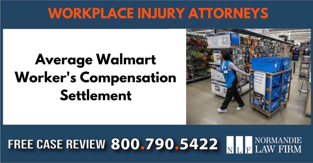 Average Walmart Worker's Compensation Settlement employee worker lawyer attorney