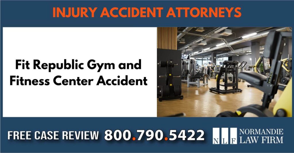 Fit Republic Gym and Fitness Center Accident sue liable liability incident