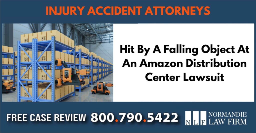 Hit By A Falling Object At An Amazon Distribution Center Lawsuit sue liability lawyer