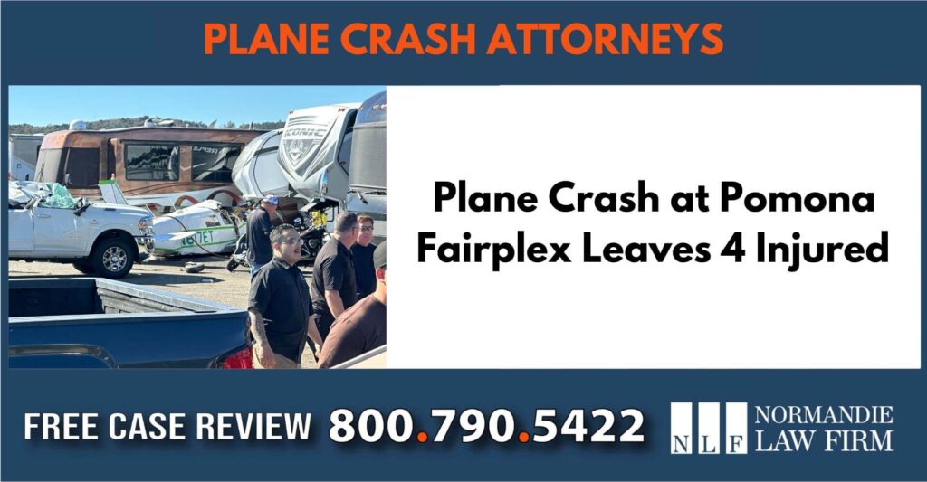 Plane Crash at Pomona Fairplex Leaves 4 Injured – Plane Crash Attorneys sue liable