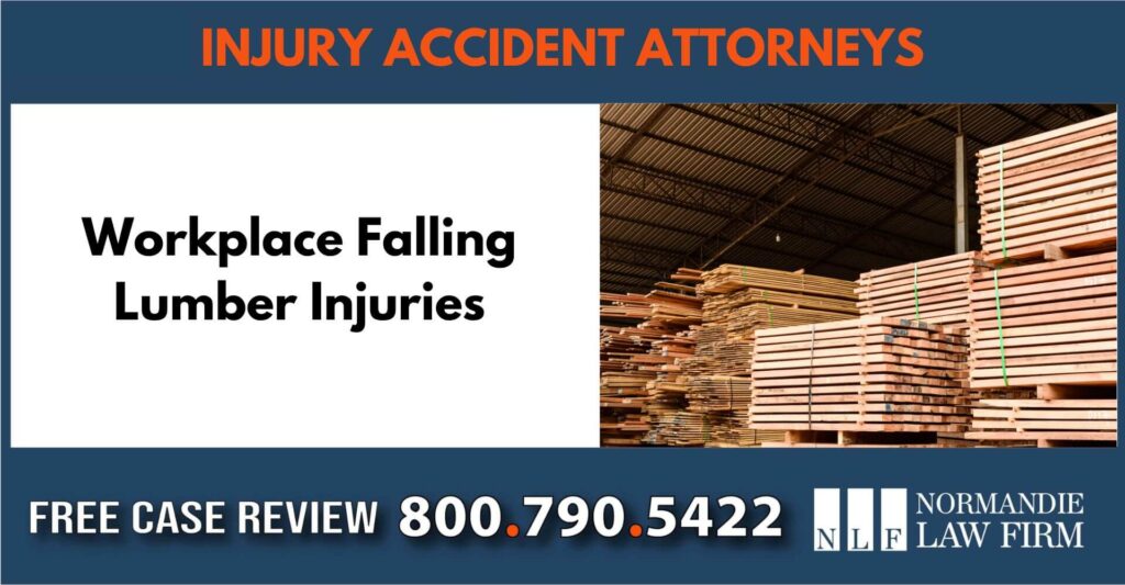 Workplace Falling Lumber Injuries sue liability lawyer attorney compensation