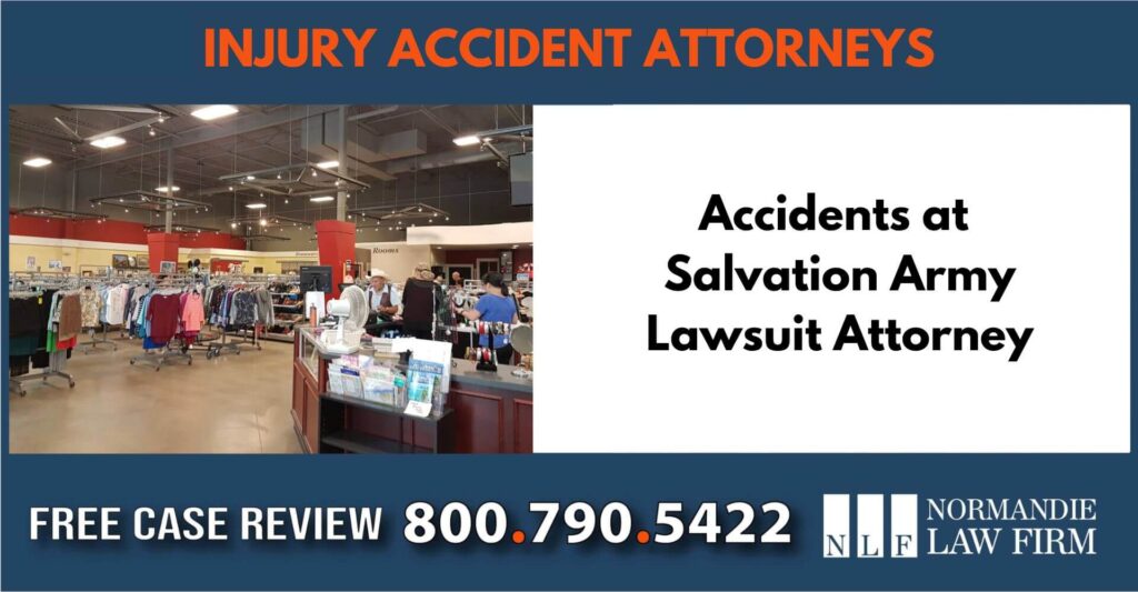 Accidents at Salvation Army Lawsuit Attorneysue liability lawyer attorney compensation incident