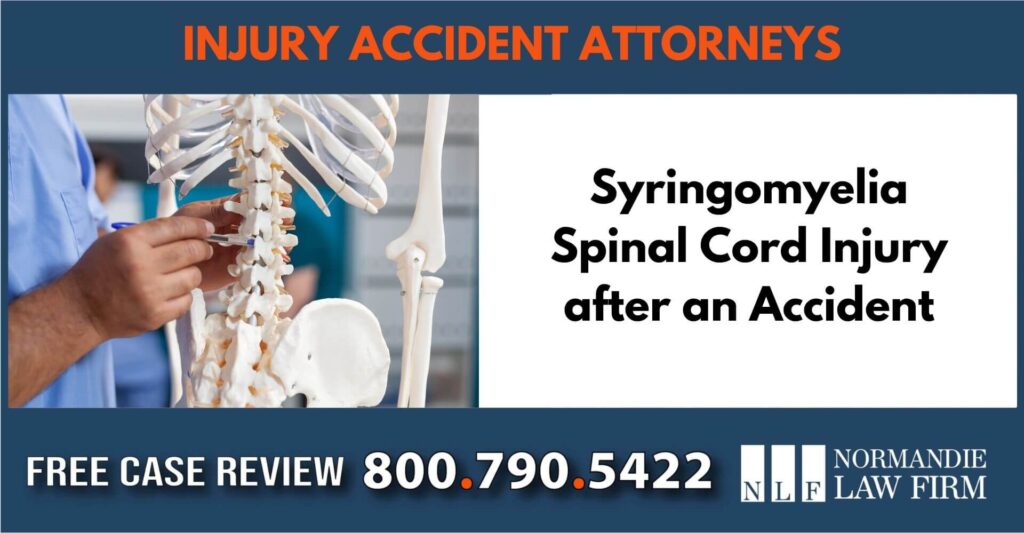 Syringomyelia - Spinal Cord Injury after an Accident incident lawyer attorney