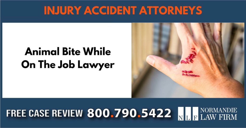 Animal Bite While On The Job Lawyer sue liability incident compensation lawyer attorney