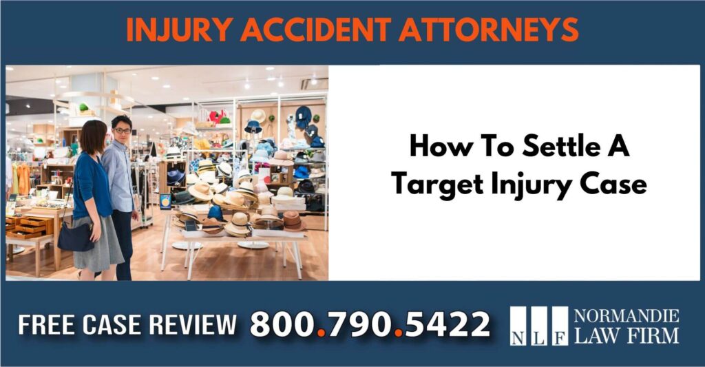 How To Settle A Target Injury Case sue liability lawyer attorney compenastion incident