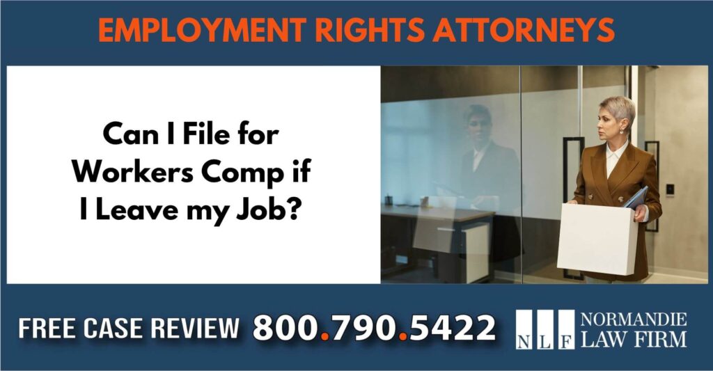 Can I File for Workers Comp if I Leave my Job lawyer attorney employee rights